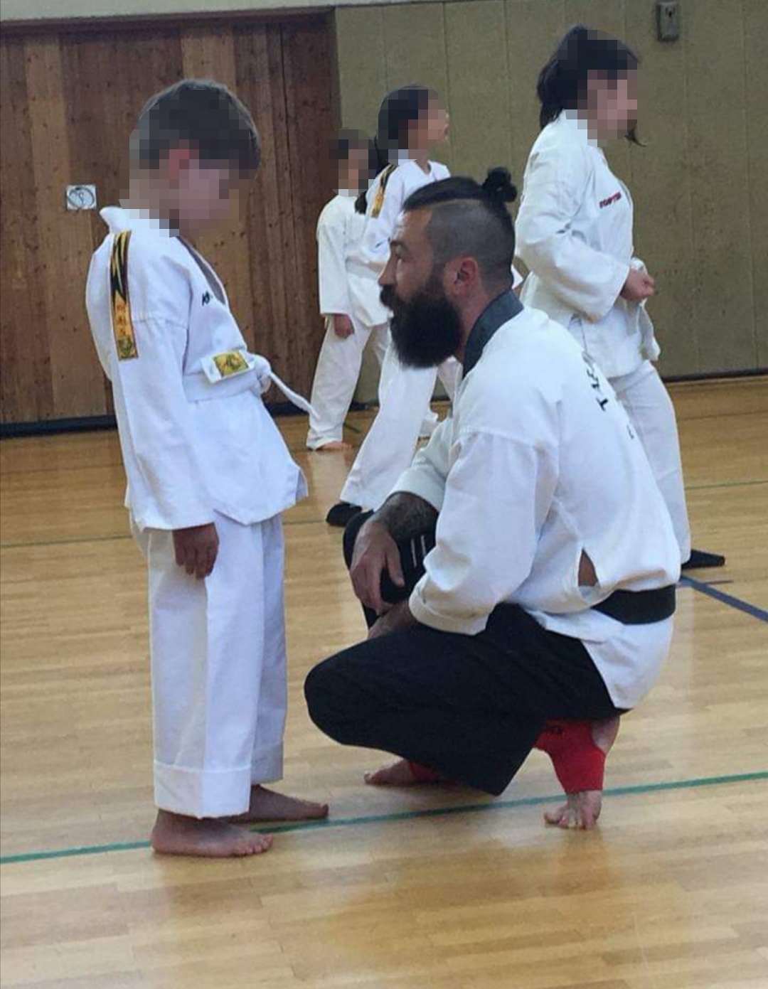 Junger Taekwondo Kaempfer